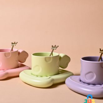 Toast time Set - A cup, saucer and spoon set