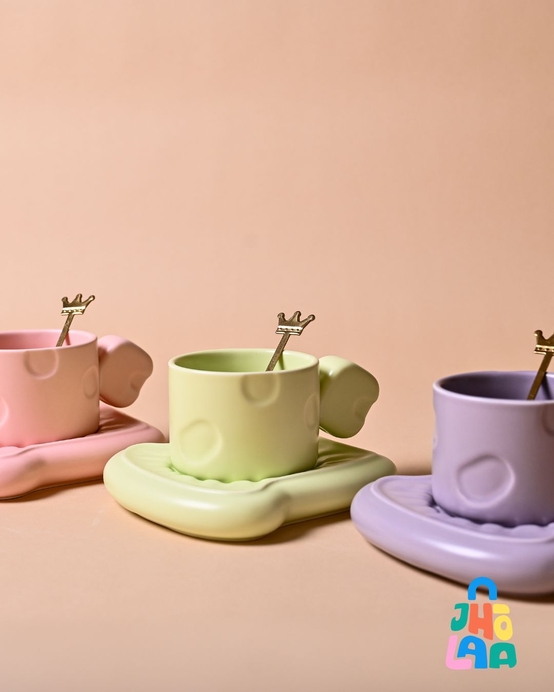 Toast time Set - A cup, saucer and spoon set