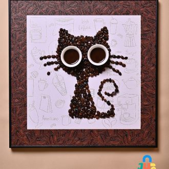 "Caffeinated Cat" The 3d Frame