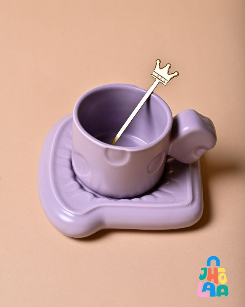 Toast time Set - A cup, saucer and spoon set - Image 4
