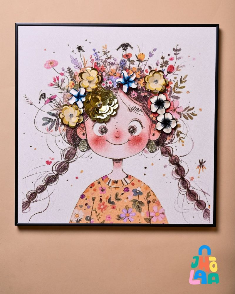 "Petal Pigtails Portrait" The 3d Frame - Image 2