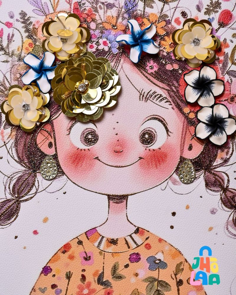 "Petal Pigtails Portrait" The 3d Frame - Image 5