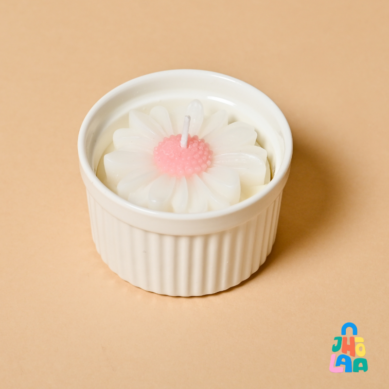 Flower Scented Candle (Set of 3) - Image 3