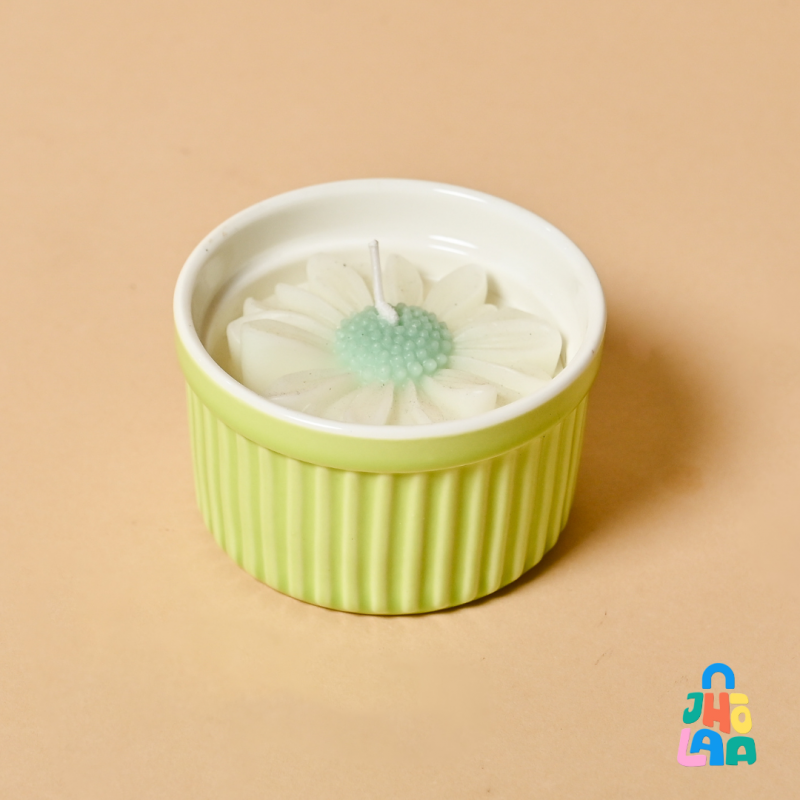 Flower Scented Candle (Set of 3) - Image 4