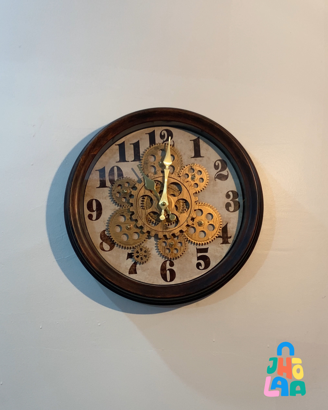 Moving Mechanical Gear Wall Clock