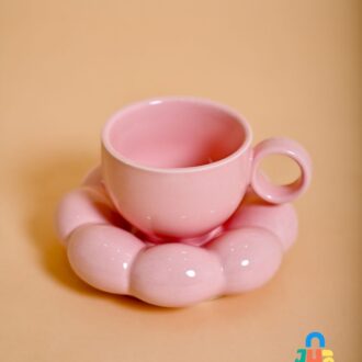 Cloud Shaped Cup and Saucer set